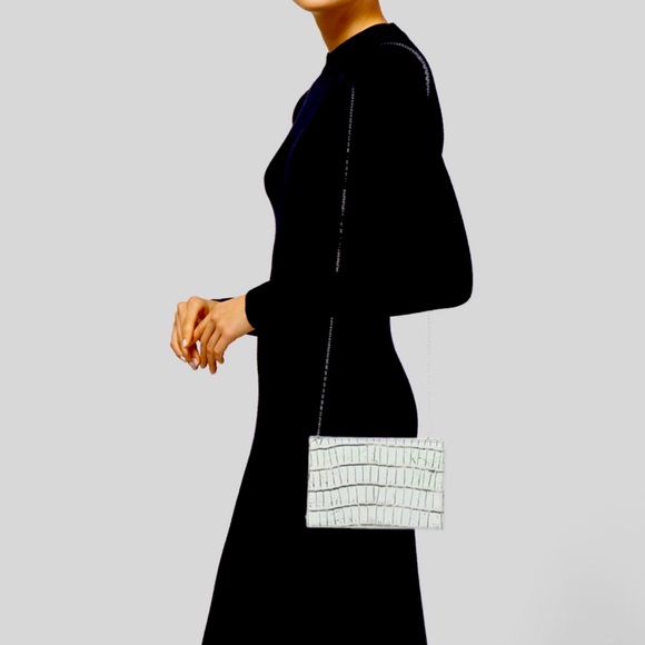 Calvin Klein Collection Handbags - Alligator Skin Black Label Calvin Klein Collection Crossbody